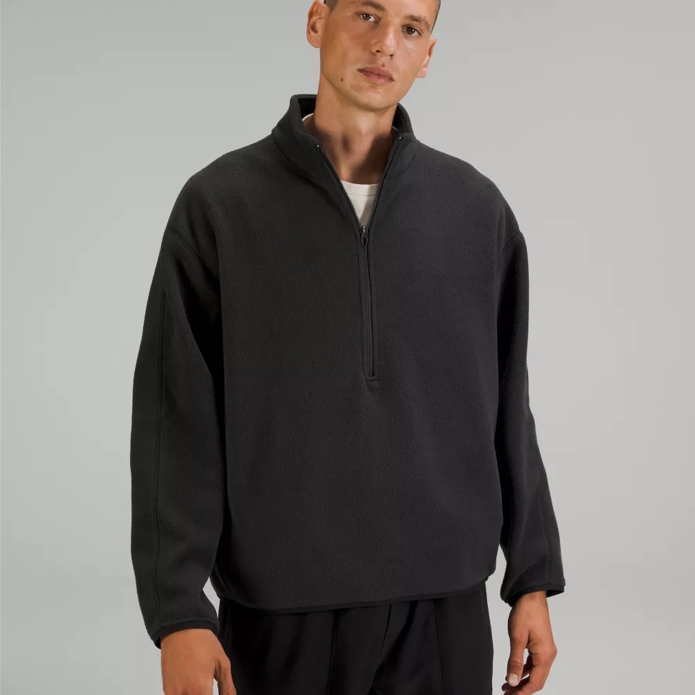 PRE-OWNED LIKE NEW SIZE L/XL Lululemon athletica Men's Dark Gray Zip-Up Sweater
